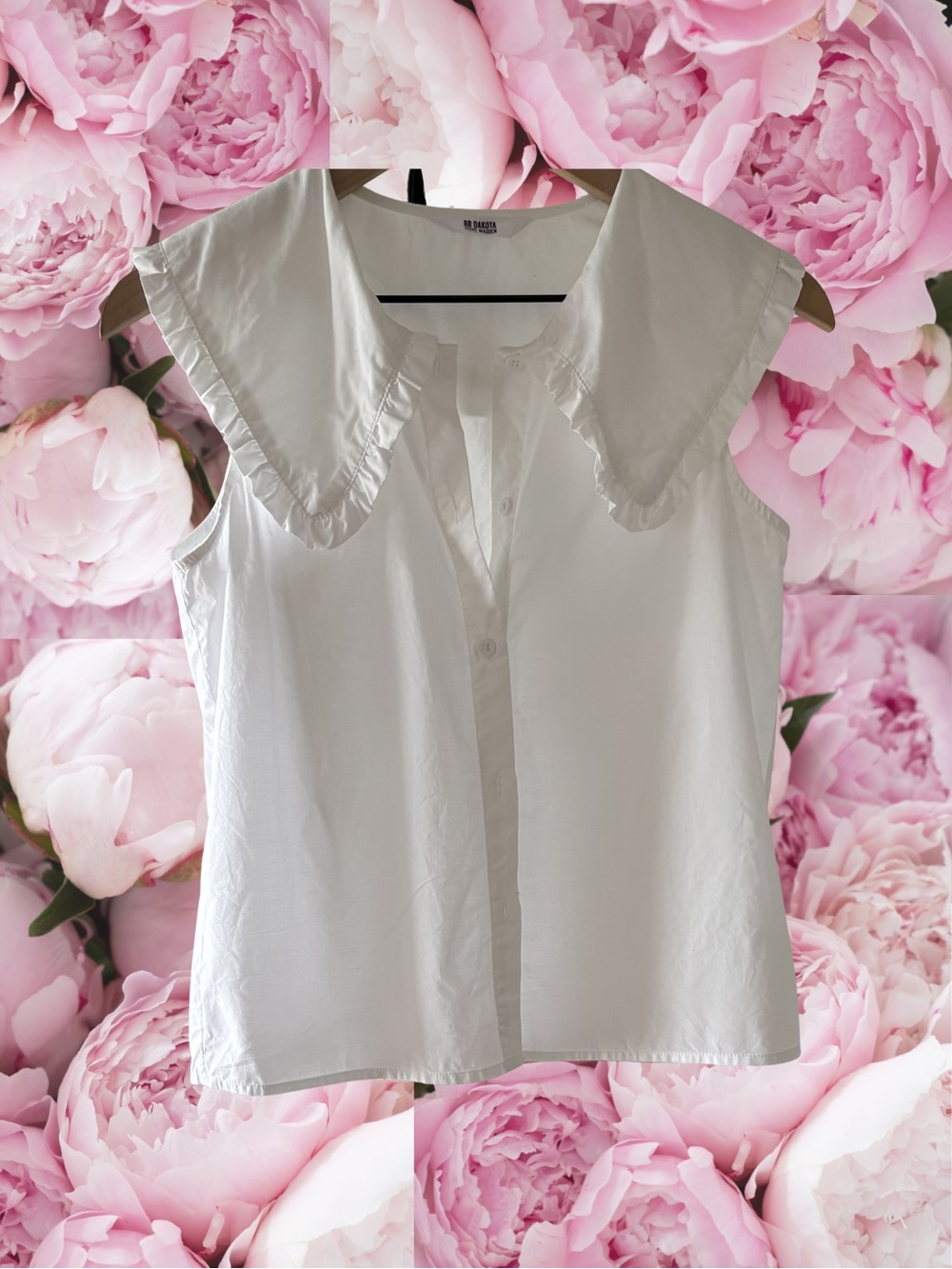 Steve Madden x BB Dakota Peter Pan Collar Sleeveless Top- Womens